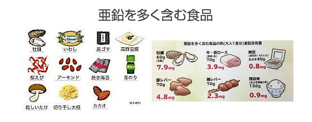 亜鉛を多く含む食品